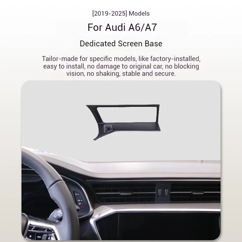 

2019-2025 For Audi A6 A7 Car Screen Phone Holder Wireless Charger Navigation GPS Phones Mount Bracket