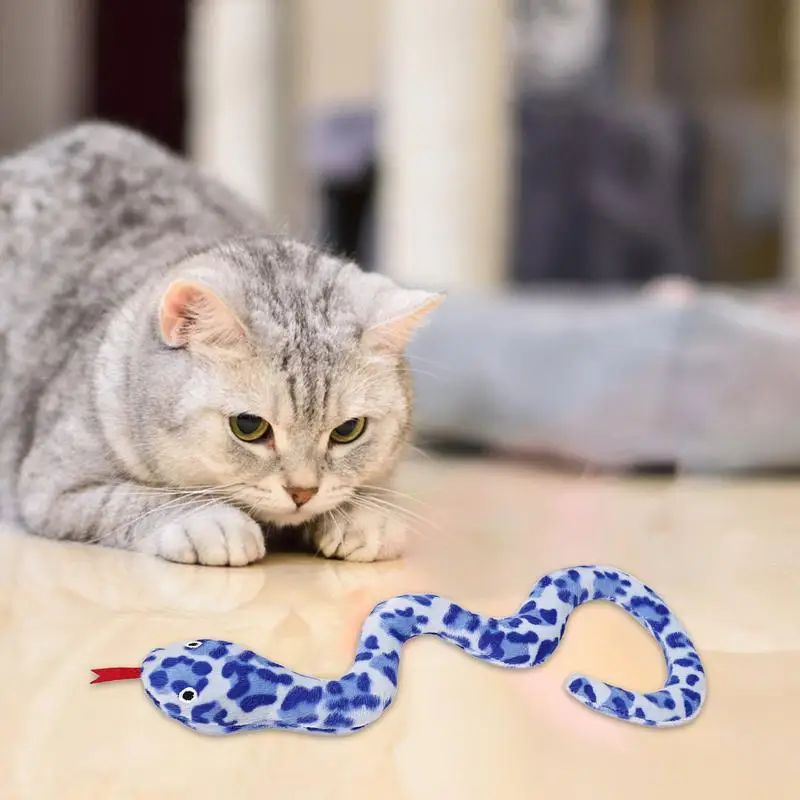 Catnip Snake For Cats Interactive Simulation Toy Cat Exercise Toy Cat Stimulating Toys Soft Plush Toy For Cats Kicking Chewing