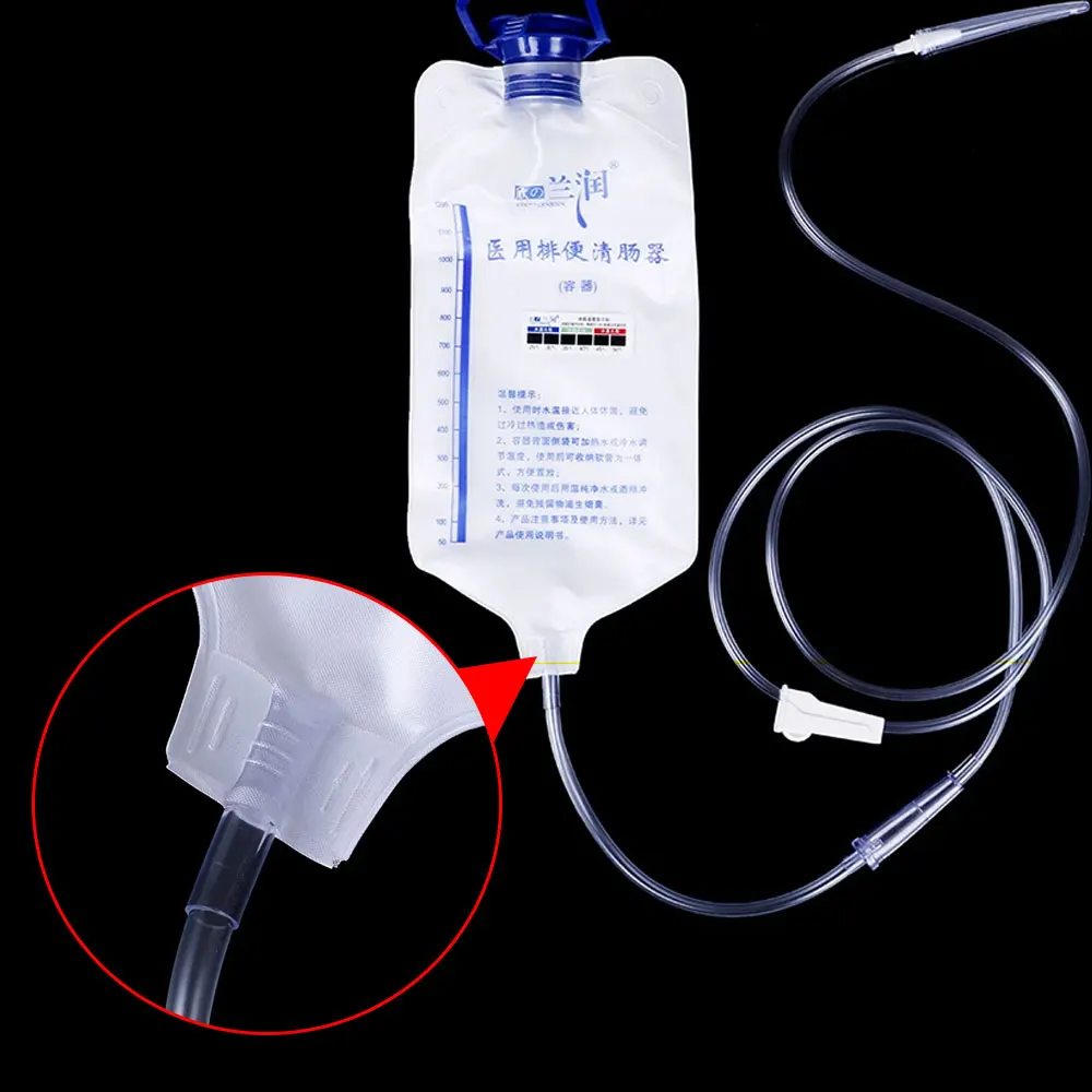 1200 مللي حقنة شرجية عدة سبا الأمعاء إزالة السموم القولون العلاج المائي الشرج والمهبل تنظيف الطبية المنزلية حقنة شرجية حقيبة المرأة الشرج دش