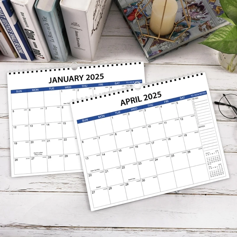 2025 Wall Calendar Runs from January 2025 to December 2025 Twin-Coil Binding