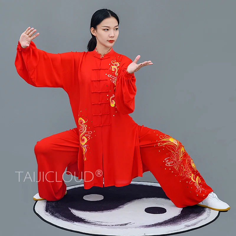 

Tai Chi Tai Chi Suit for Men and Women, Breathable Martial Arts attire, Embroidered, Colorful, Medium Length