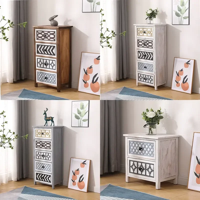 Fashion Luxury Modern Environmental Protection Space Saving Multifunctional Solid Wood Living Room Bedroom Cabinet Home