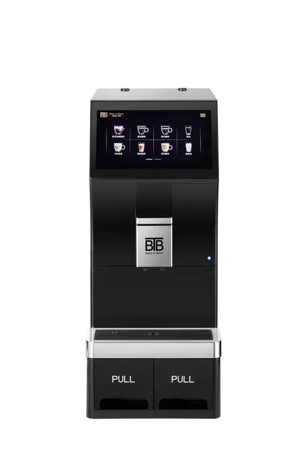 Espresso inteligente automático MachineBTB-102, sistema de controle touch screen, eletrônico, comercial, melhor vendedor