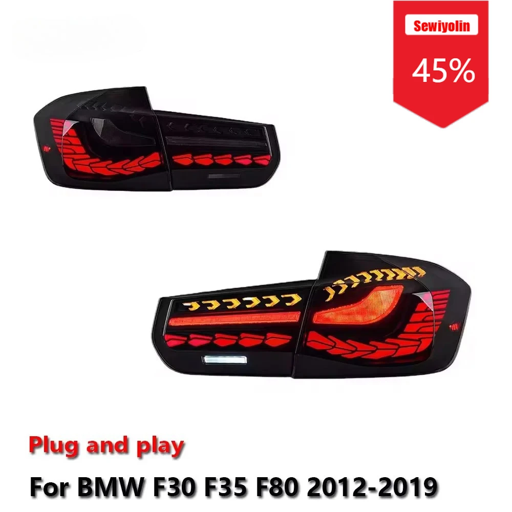 

Sewiyolin автомобильный светодиодный задний фонарь аксессуары для BMW F30 F35 F80 2012-2019 авто задний противотуманный фонарь DRL тормозной указатель поворота Plug и Pl