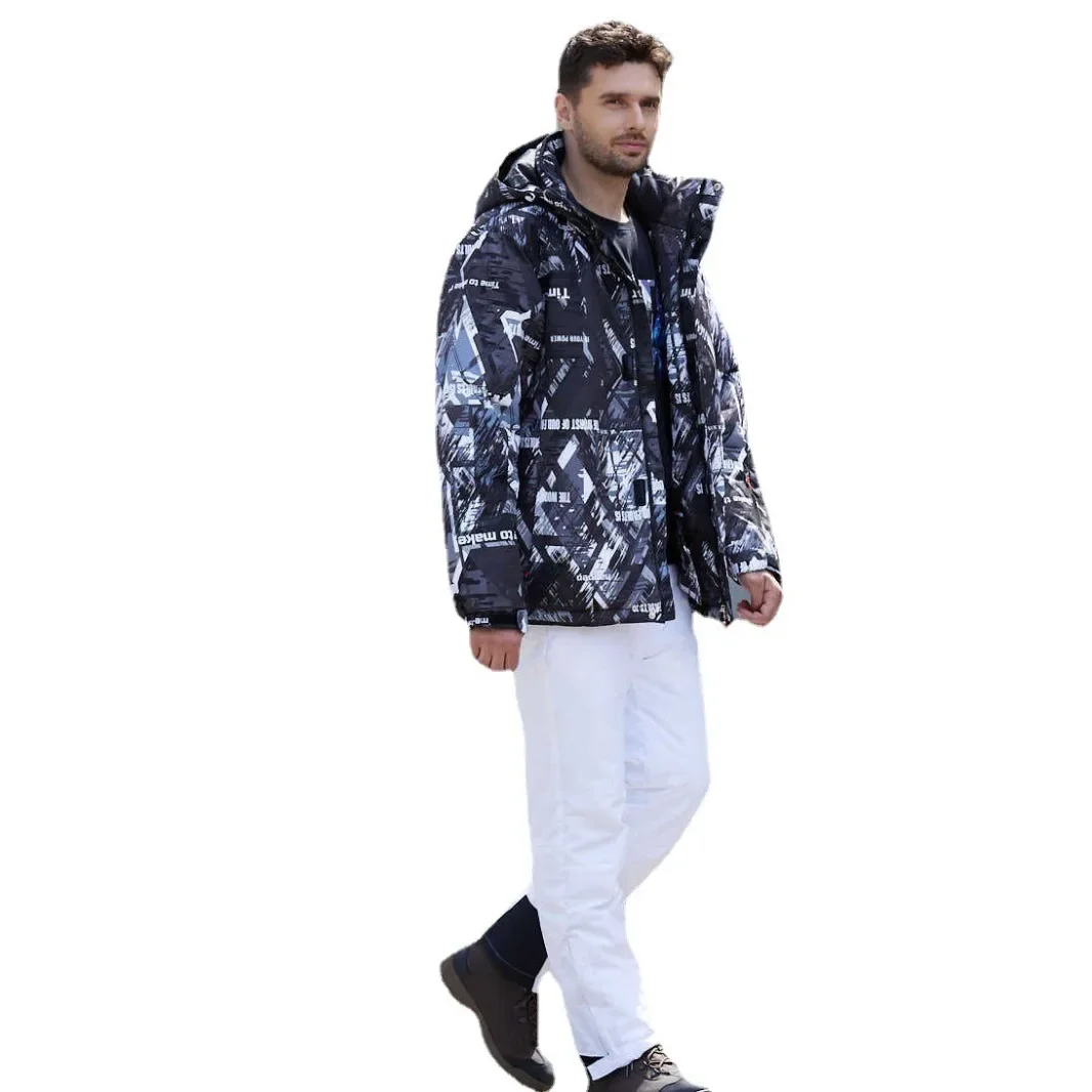 

Ski Suit Jacket Wit h Single Board An d Double Board Thick ened For Outdoor Skiing Enlarged For Men And Women OT4