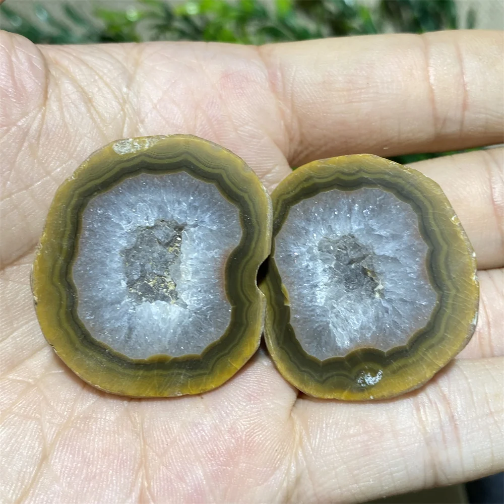 Pair Natural Crystal Druzy Geode High Quality Specimen Beauty Home Decoration Stone Healing Speciimen Gemstone Mineral