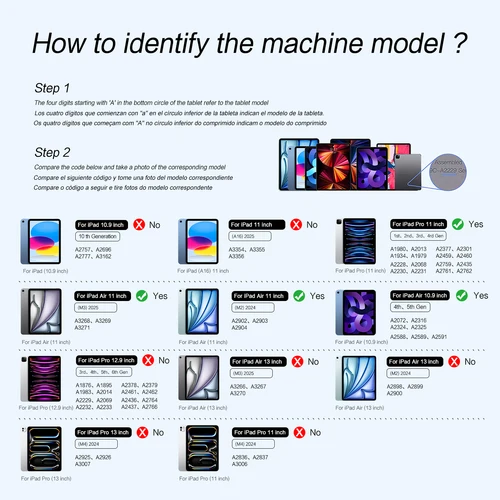 Imagen 2 del producto Funda con teclado mágico para iPad Air 11 pulgadas M3 2025 M2 Pro 11 funda inteligente Folio teclado inalámbrico con retroiluminación magnética multitáctil