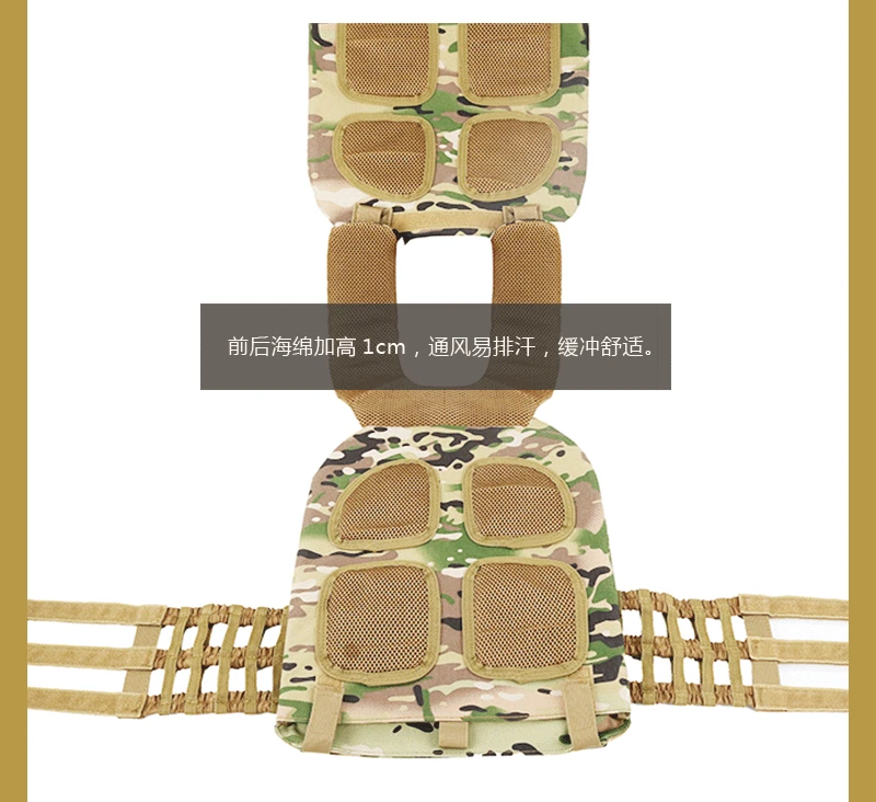 Outdoor Sports Body Armor Combat Assault Vest Waistcoat Tactical Molle Vest Plate Carrier Vest