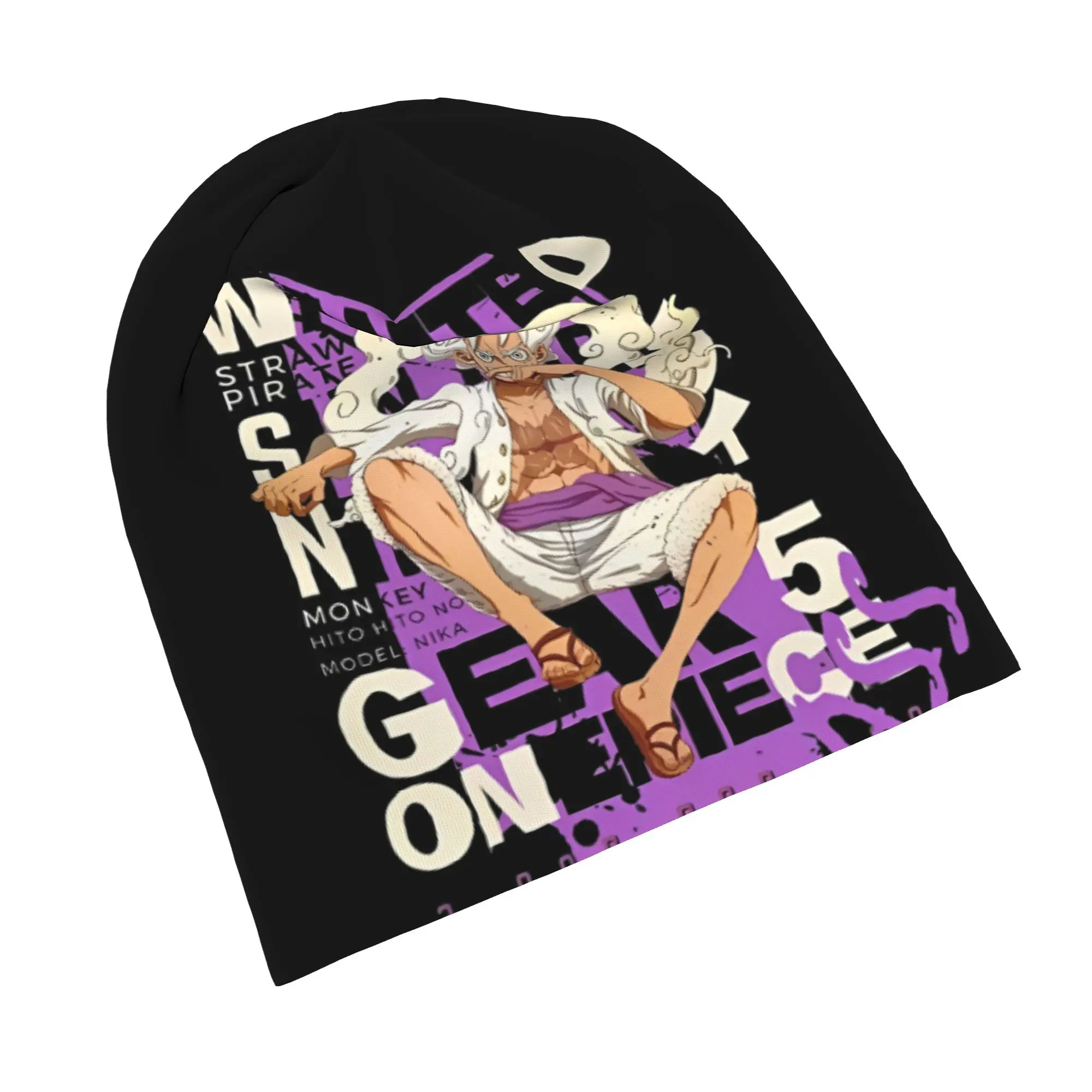 One Piece Bonnet Hats Hip Hop Outdoor Gear Monkey D Luffy Manga Skullies Beanies Hats Men's Women's Warm Dual-use Cap