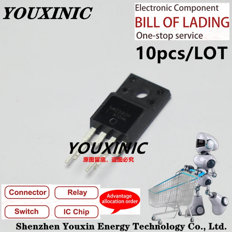 YOUXINIC 2021+ 100% new imported original KA5M0380RYDTU KA5M0380RYD 5M0380R KA5M0380R TO-220F switching power supply regulator