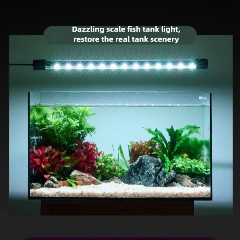 

Submersible LED Aquarium Light Bar 36" RGB Crystal Fish Tank Light Waterproof Aquarium Plant Light Arowana Color Enhancing Lamp