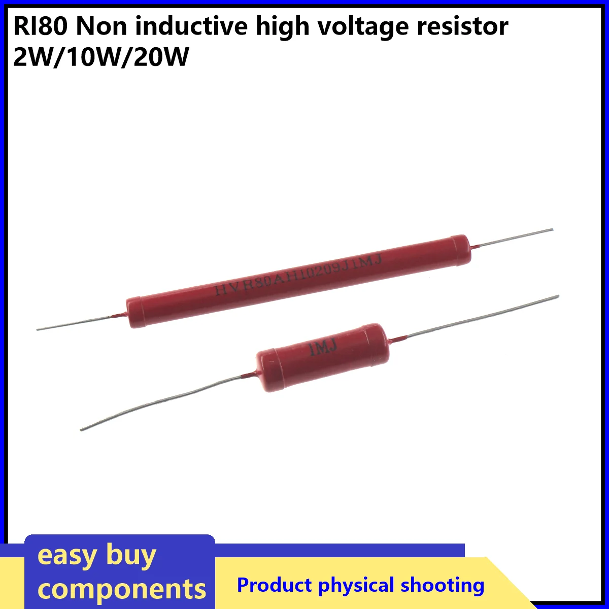 

Высоковольтный резистор RI80 2 Вт 10 Вт 20 Вт 1K 2K 5K 10K 30K 50K 100K 150K 200K 300K 500K 1M 2M 3M 5M10M 20M 50M Неиндуктивный