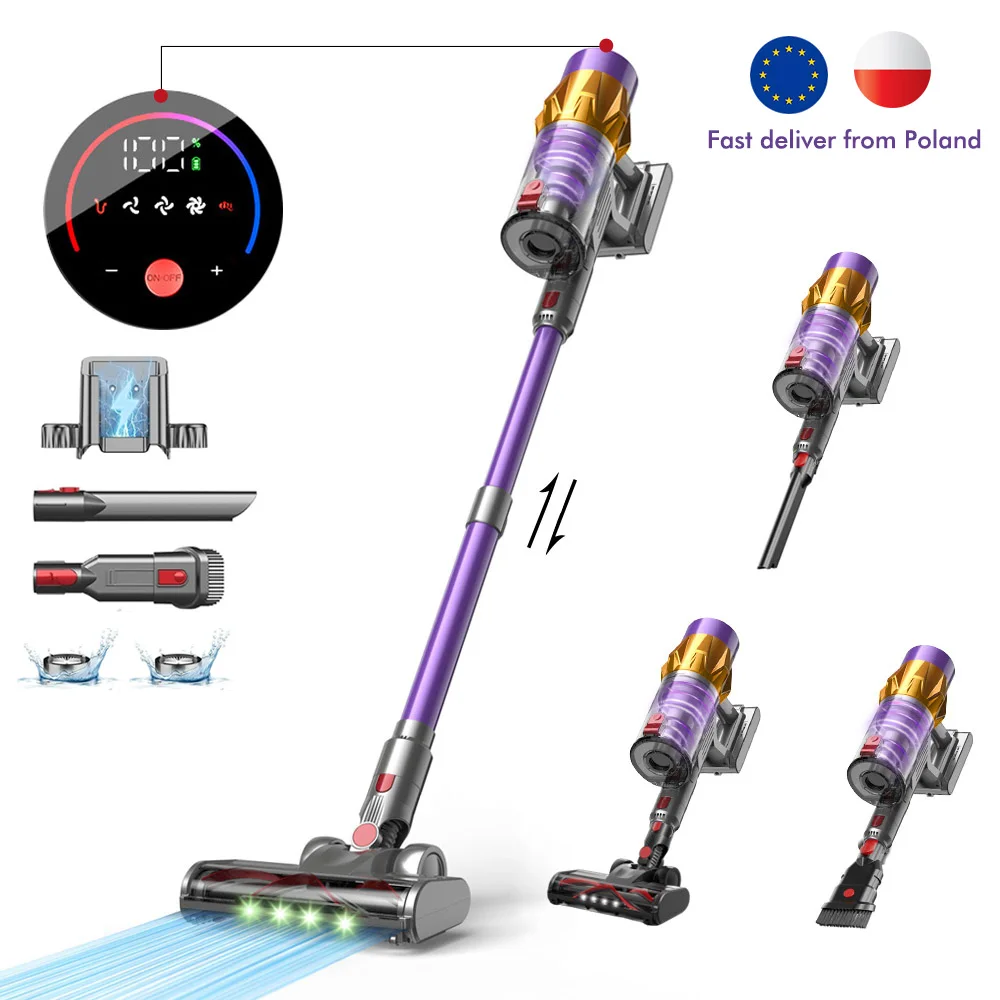 

Armo V18 550W 50kPa Suction Power Handheld Wireless Vacuum Cleaner 6 in 1 LED Display Cordless Vacuum Handheld Sweeper Machine