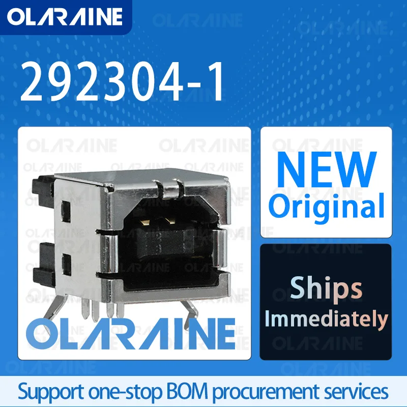 

20/50/100Pcs 292304-1 100% brand new and original IC chip USB connector 4 Contact 1 A 30 VAC