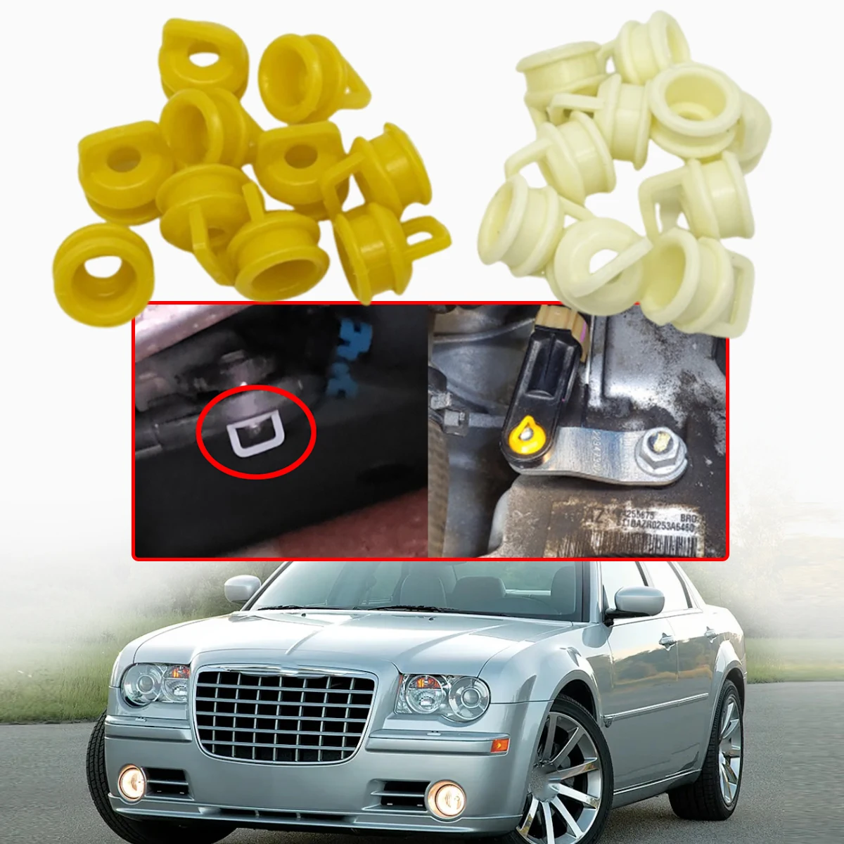 10pc AT Shift Cable Bushing for Chevrolet Cruze Orlando Cadillac Escalade Opel Insignia Linkage RubberSleeve Bands Grommet Clips