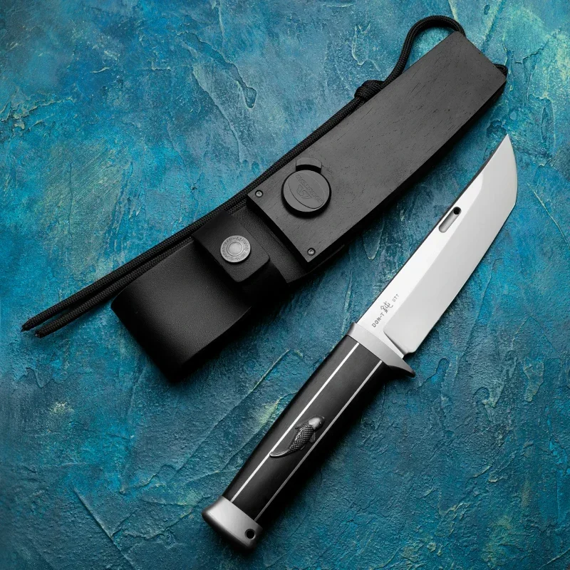 Premium ZDP-189 Steel Fixed Blade Knife for Outdoor Activities and Survival, Perfect Men's Gift