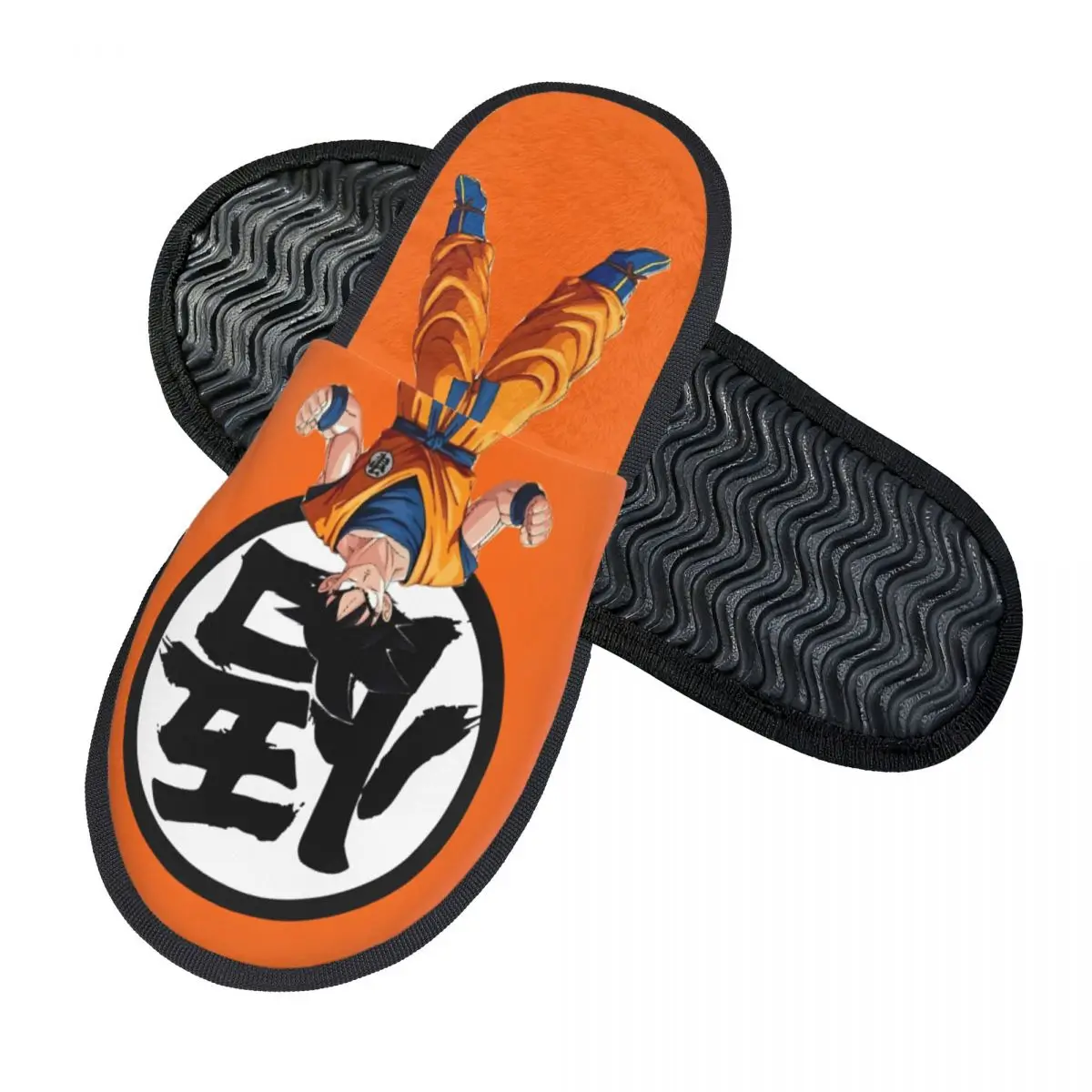 D-Dragon-Ball-L DragonBallz DBZ Winter Cotton House Slippers Indoor Cozy Memory Foam Slippers Anti-skid
