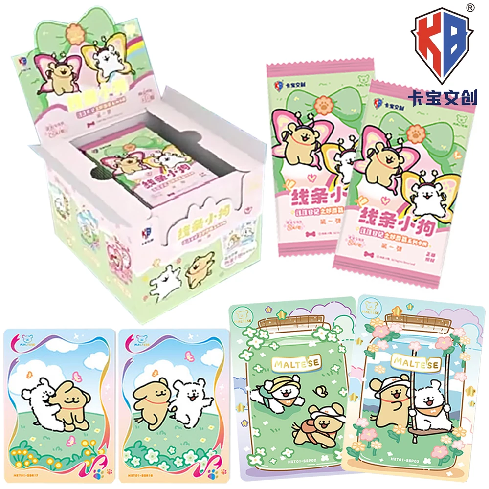 

Original KABAO Maltese Collection Card Cute Star Puppy Transparent Craft Character Card Fans' Like Exquisite Birthday Gift Toy
