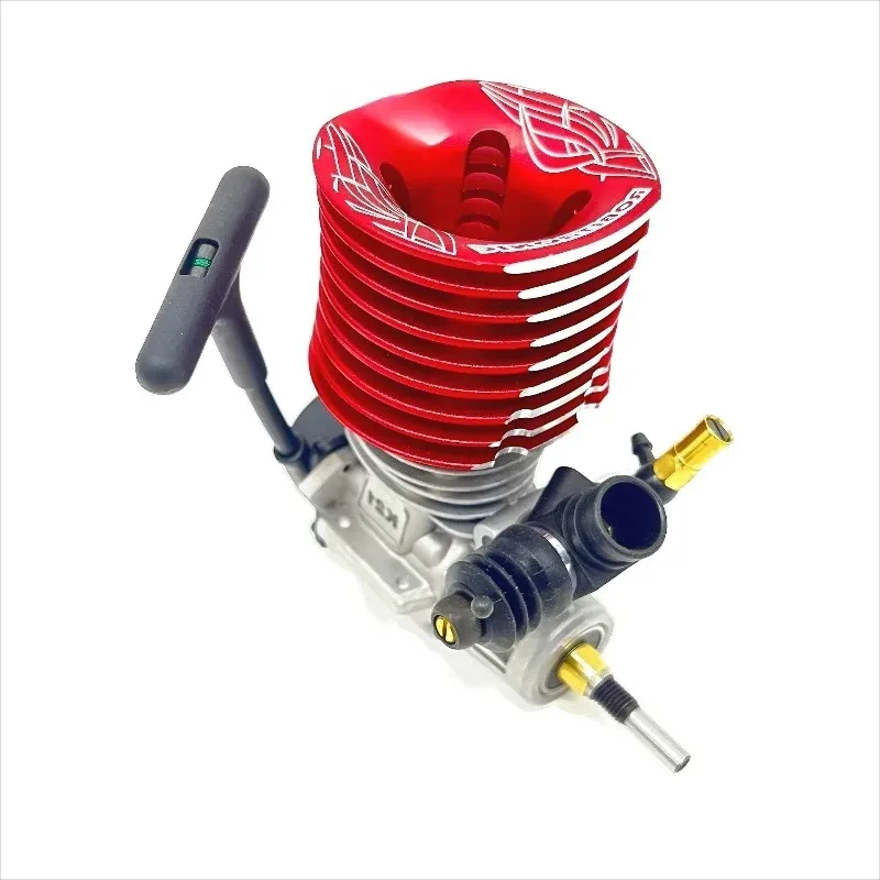 l Nitro Engine Model Metal Material Hand Pull Start Suitable for 1/8 Off-road Truck  Control Car Hand Assembled Toy