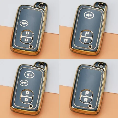 TPU-Schlüsseletui für Toyota Camry Prius Land Cruiser Prado 150, Krone für Subaru Foreste XV, Autohalterung