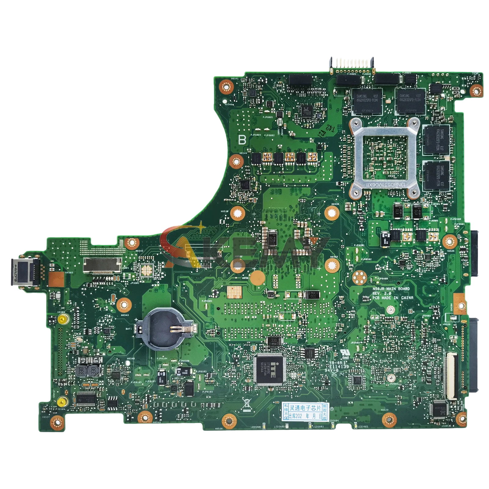N56JR Laptop Motherboard Für ASUS N56JR N56JK N56J N56JN Notebook Mainboard Mit i3 i5 i7 CPU 100% tests OK schnelle versand stk