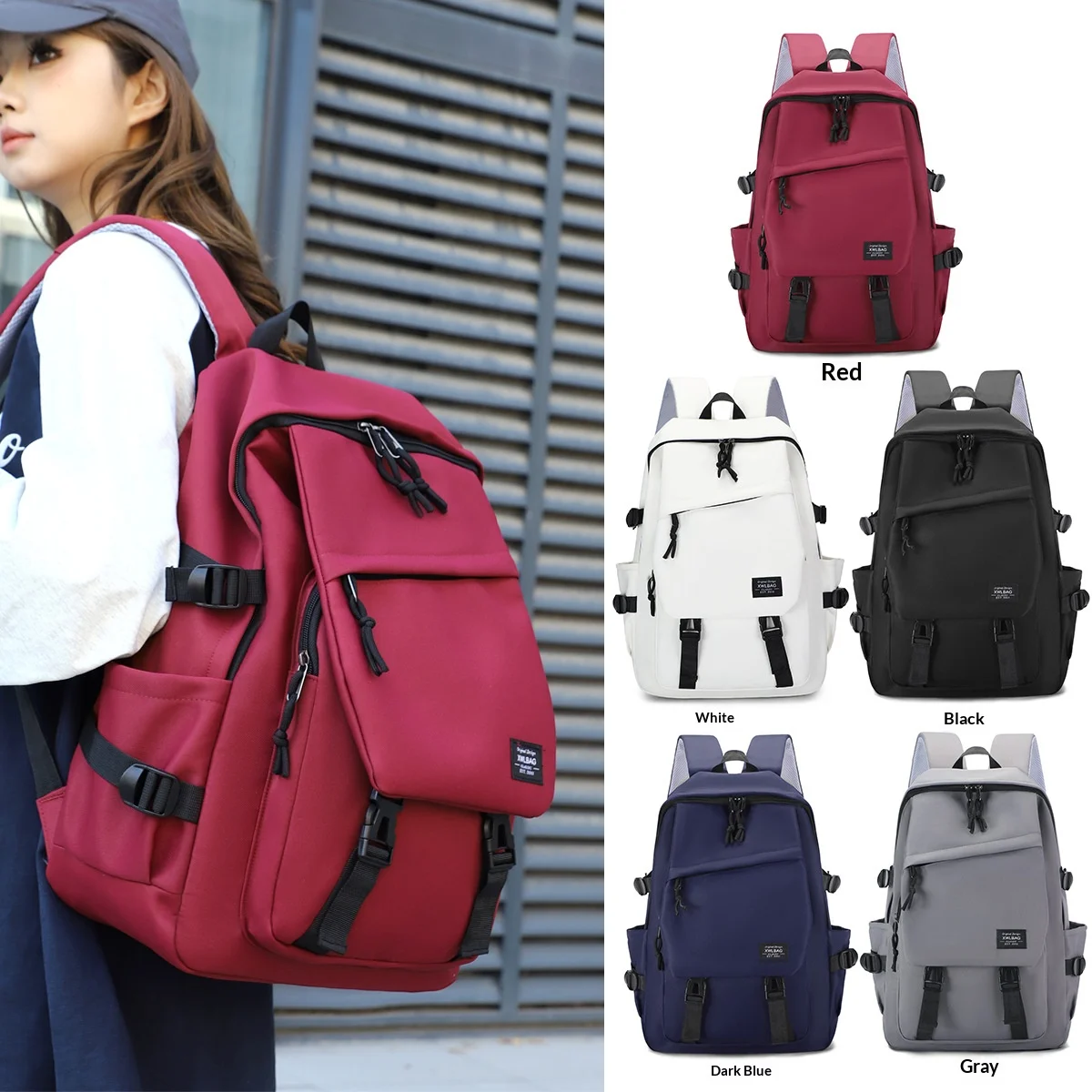 Student backpack for men women's, fashionable and trendy, college style, student backpack, double shoulder bag backpack
