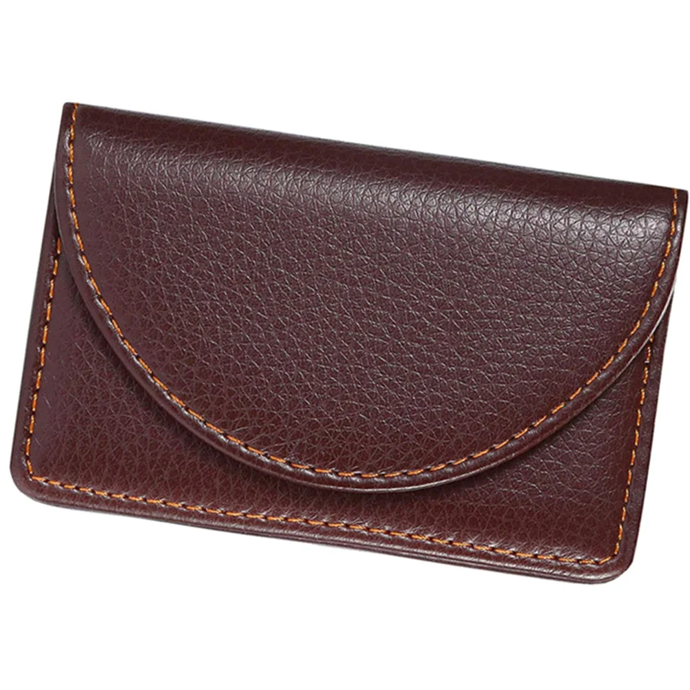 محفظة من البولي يوريثان لحامل بطاقات العمل مع فتحات لبطاقات الهوية، تصميم مدمج لتخزين العملات النقدية، هدية أنيقة للرجال والنساء #4