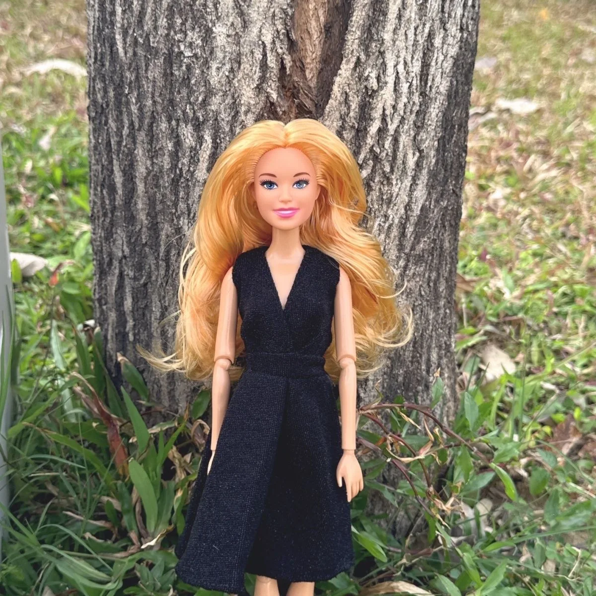 2025 ใหม่แฟชั่น Supermodel BABI ตุ๊กตา 30 ซม.1/6 BJD อารมณ์ชุดราตรีสีดําชุดตุ๊กตาข้อต่อ Movable สาวของขวัญวันเกิด