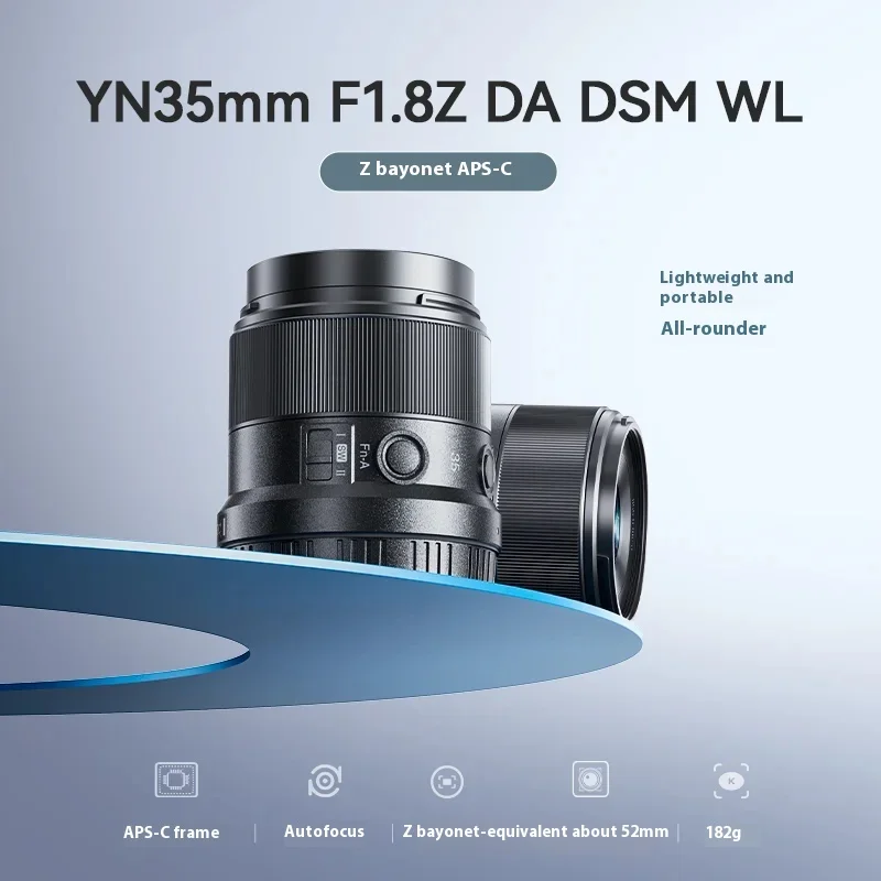 Original YONGNUO YN35mm F1.8Z DA DSM WL Lens WirelessRemote Auto Focus Custom APS-C Lens For Nikon Z Mount Nikon Camera Lens