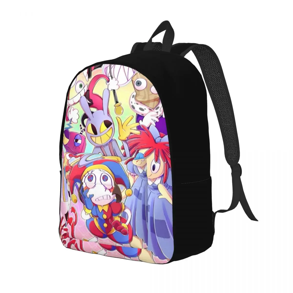 Tadccc-The Amazing Digital Circus mochila para crianças, mochila escolar estudantil, mochila pré-escolar, bolsa primária com bolso, menino, menina