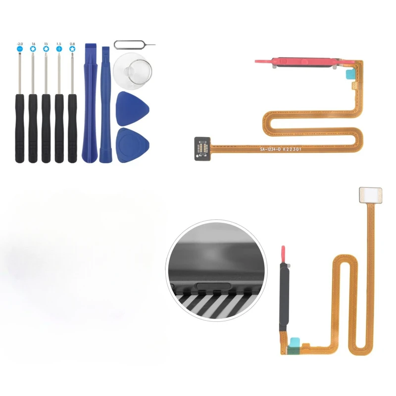 

Fingerprint Sensor Flex Cable Replacement For Samsung Galaxy A03s A037U Power On Off Button (Only For A037U)