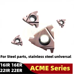 16ER 16IR 22ER 22IR 4, 5, 6, 8, 10, 12, 14, 16 ACME 나사 선삭 공구, CNC 선반 절단 카바이드 인서트 나사 공구, 5 개