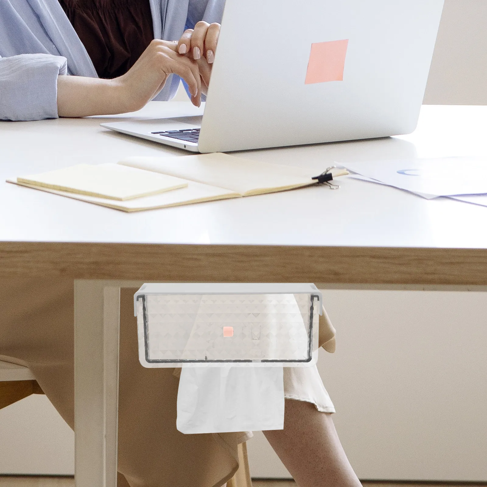 

Органайзер для салфеток под столом: выдвижной ящик для хранения, держатель для салфеток на офисный стол для упорядоченного рабочего пространства