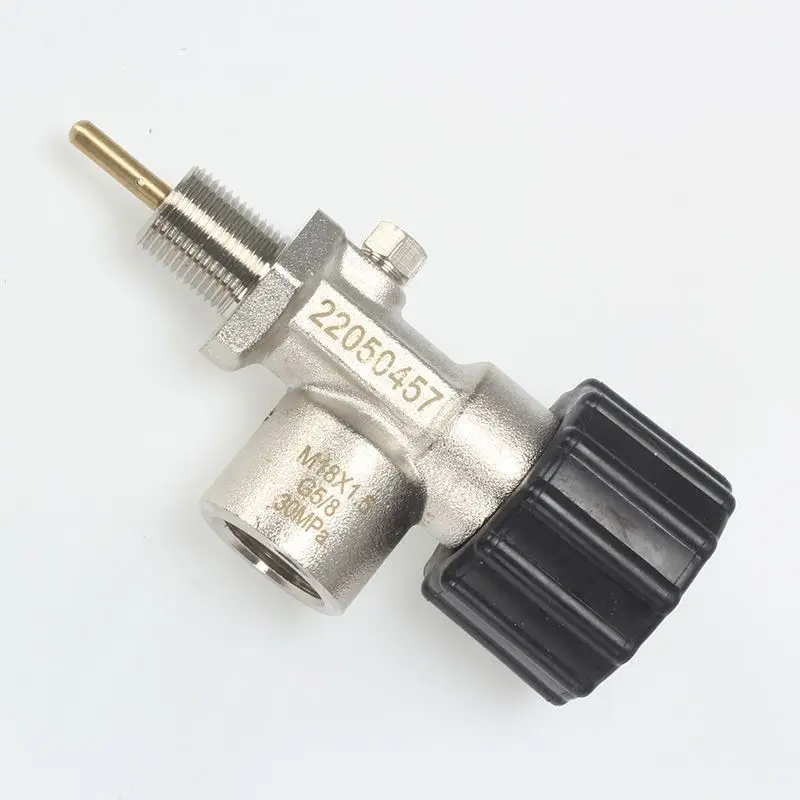 Air respirator accessories Carbon fiber gas cylinder valve High pressure 30mpa valve switch G5/8