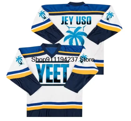

Hip hop Jey Uso Yeet Logo Merch Jersey Tee Cosplay Long sleeve Pullover Women Men Fashion Casual Long Sleeve Sweatshirts