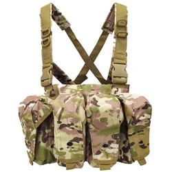 Gilet tattico AK Chest Rig Gilet da caccia regolabile da uomo Outdoor Airsoft Paintball Gilet da allenamento Body Armor