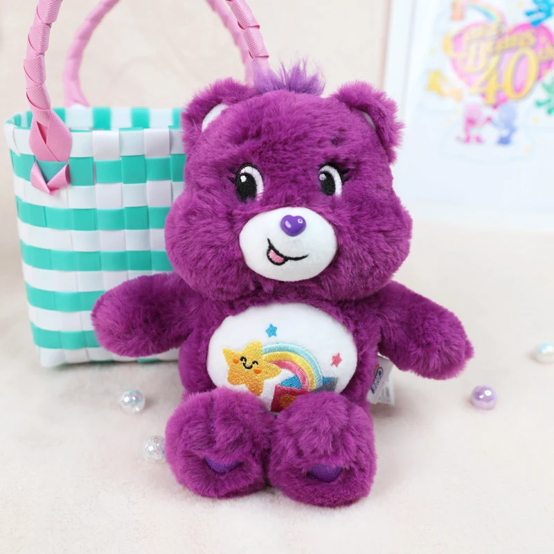 Original Care Bears 22cm Saugnapf-Plüsch-Anhänger Glänzender Liebesbär Cartoon-Puppe Heim- und Bürodekoration Geburtstags- und Feiertagsgeschenk für Mädchen – Detail 23