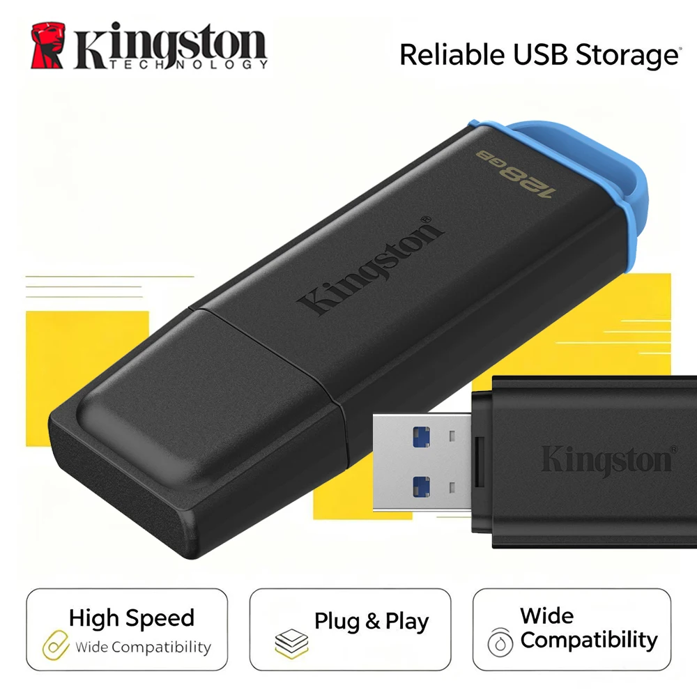 New Kingston Flash Drive USB 3.2 Pen Drive DataTraveler Exodia USB 64GB 128GB 256GB 512GB DTXC2 U Disk Memory Stick for Computer