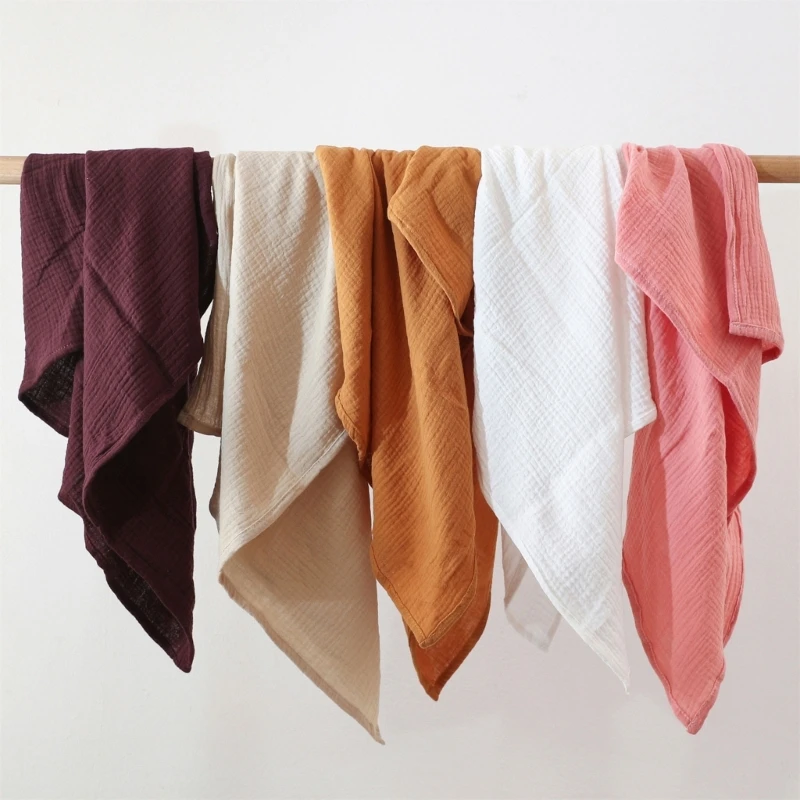 Summer Cotton Gauze Baby Swaddle Blanket New Designs Ruffle Lace Edge Baby Blanket Newborn Cocoon Wrap Bath Towel Stroller Cover - Image 3