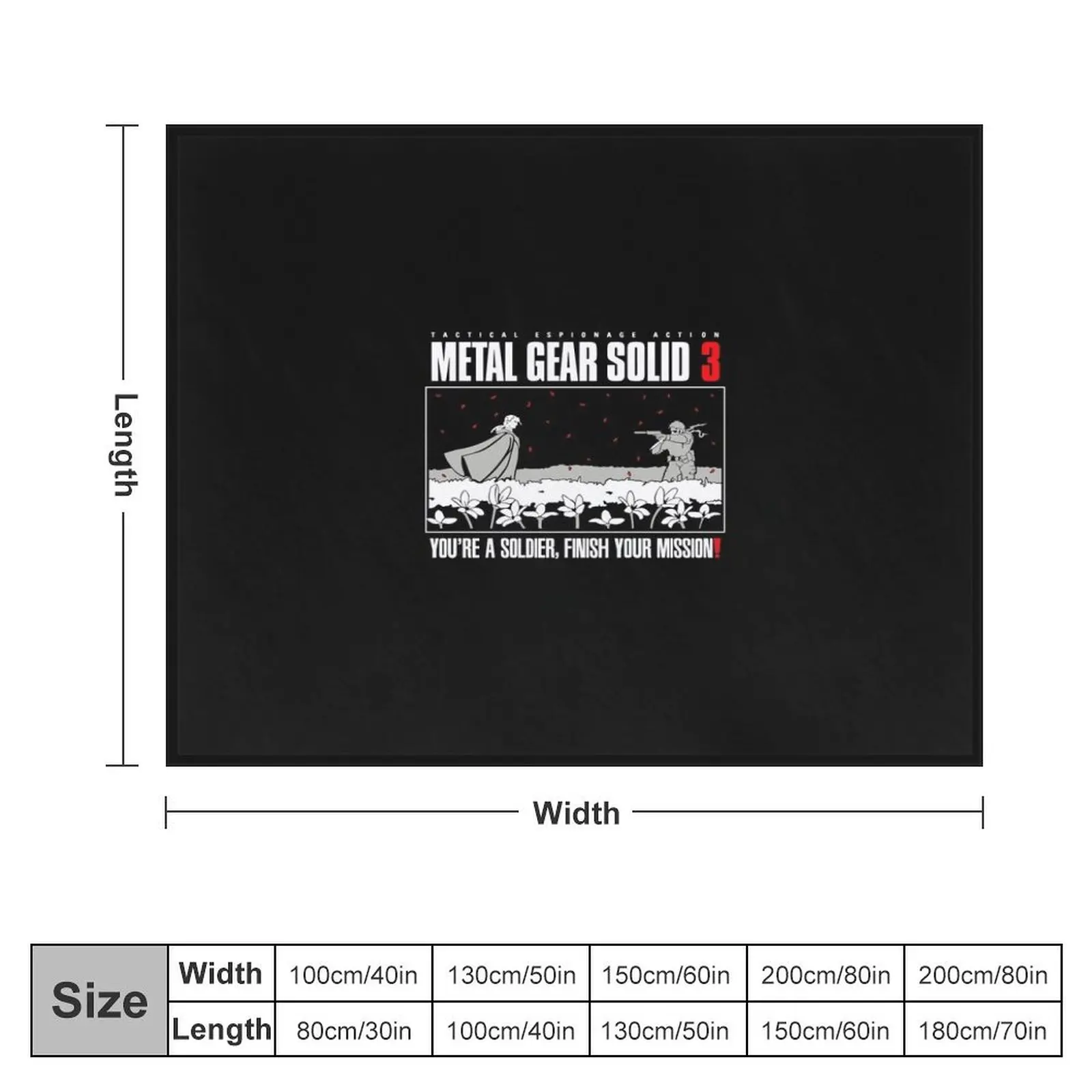 Metal Gear Solid inspired Throw Blanket Thin Luxury Brand Warm Blankets