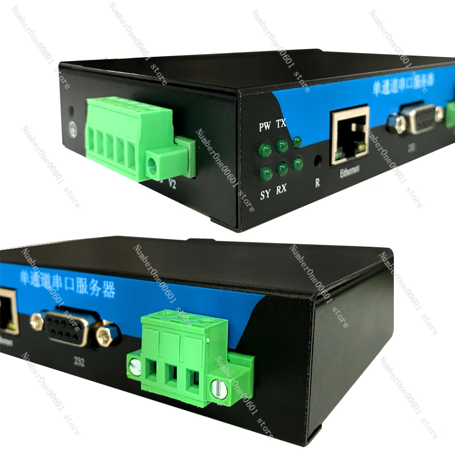 Single Serial Server RS232/485 To Ethernet Industrial-Level Network Port Communication Module DB9 Female Connector