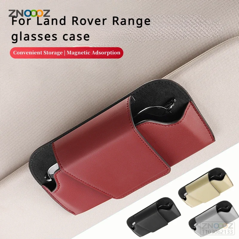 For Land Rover Range Rover Evoque Velar Discovery Car Glasses Case Auto Sun Visor Glasses Holder Sunglasses Clip Car accessories