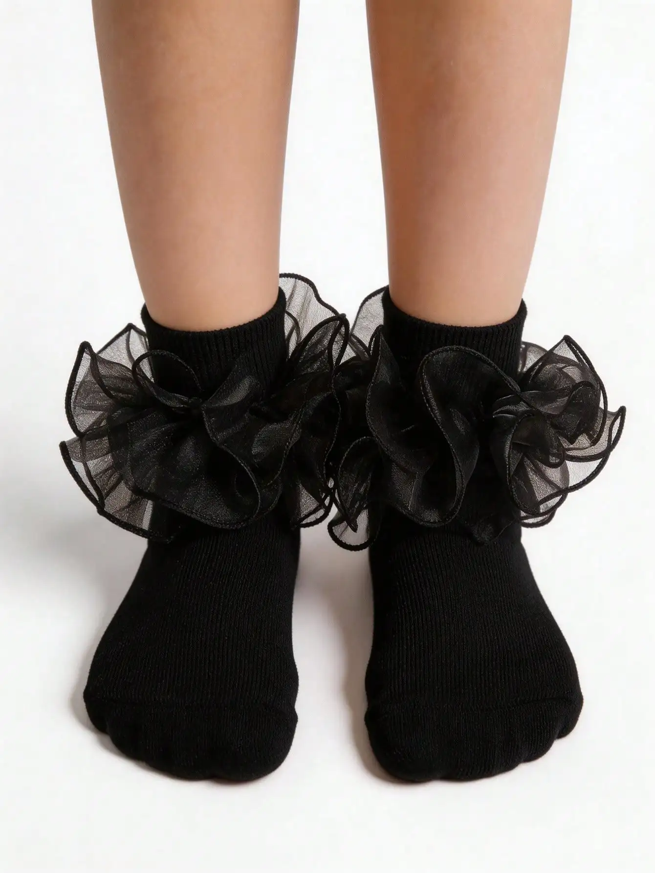 2 Pair Princess Style Frill Trim Socks For Baby Girls/Toddlers/Kids
