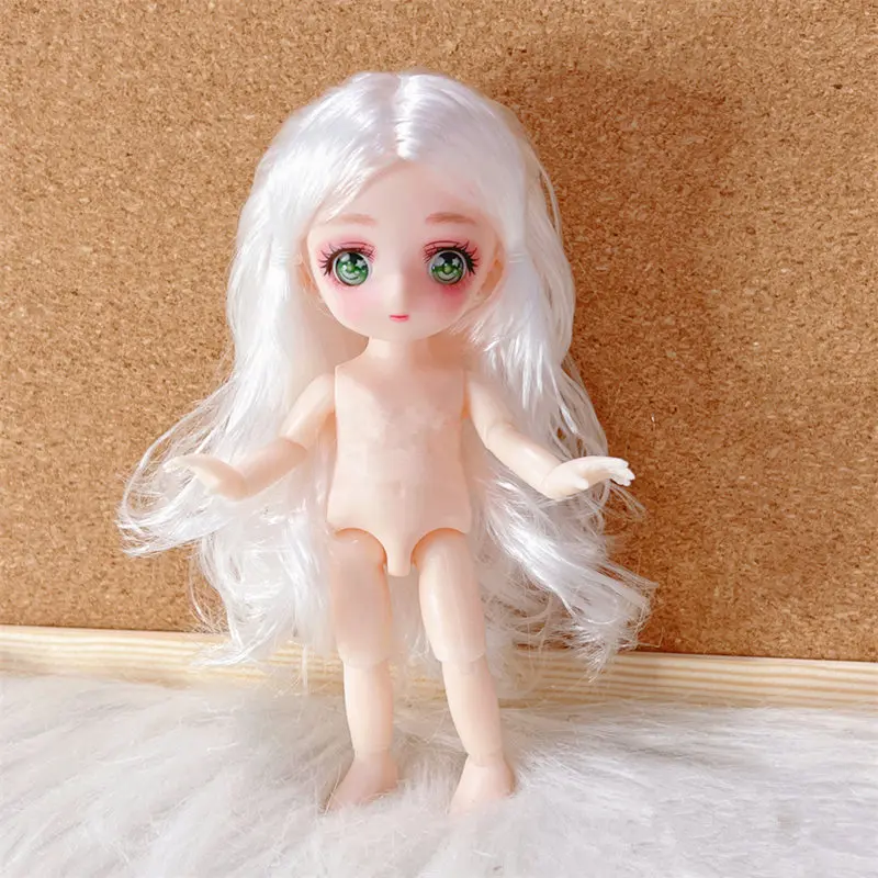 1/8 Bjd Cute 16cm / 23cm Anime Doll Multi Joints Doll Dress Up Toys for Children