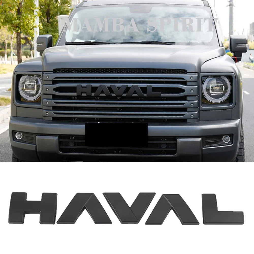 For GWM Haval 2th H9 2024 2025 Car Front Grille Logos Emblem Badge Decals Cover Logo Emblems Decorative Accessories