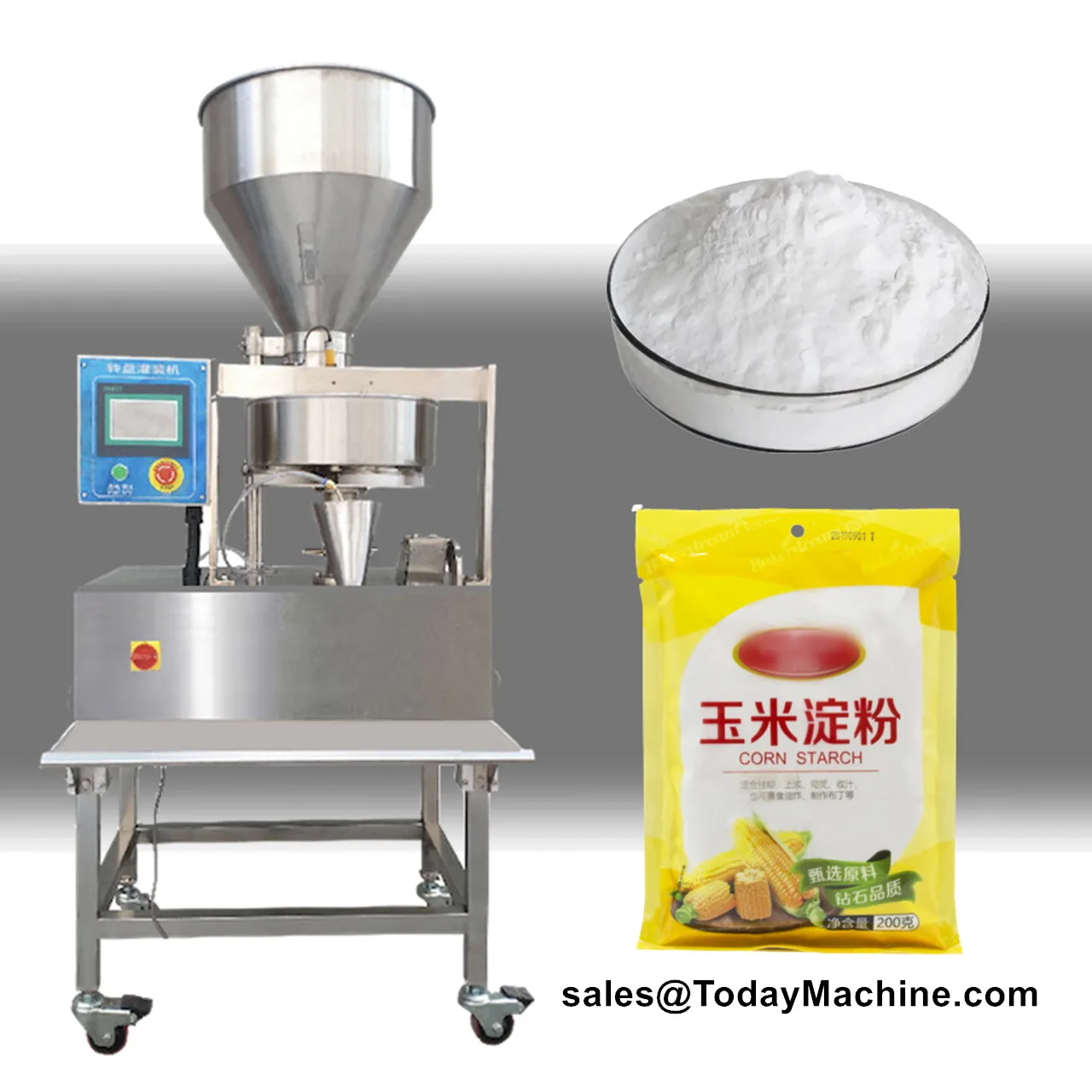 Granule Desiccant Sachet Washing Powder Filling Machine With Volumetric Cups