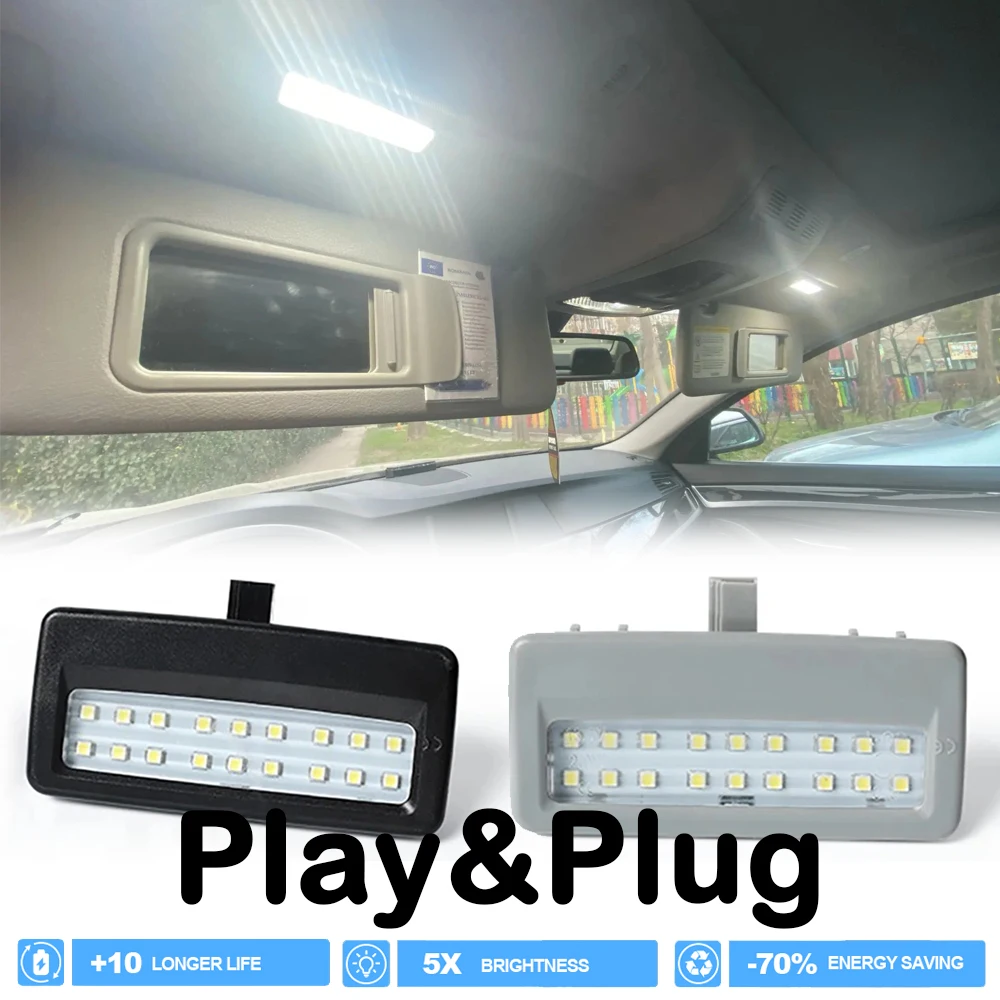 

6000K светодиодный внутренний солнцезащитный козырек для BMW 5 7 серии F07 F10 F11 F01 F02 F03 F04 автозапчасти зеркальная лампа аксессуары