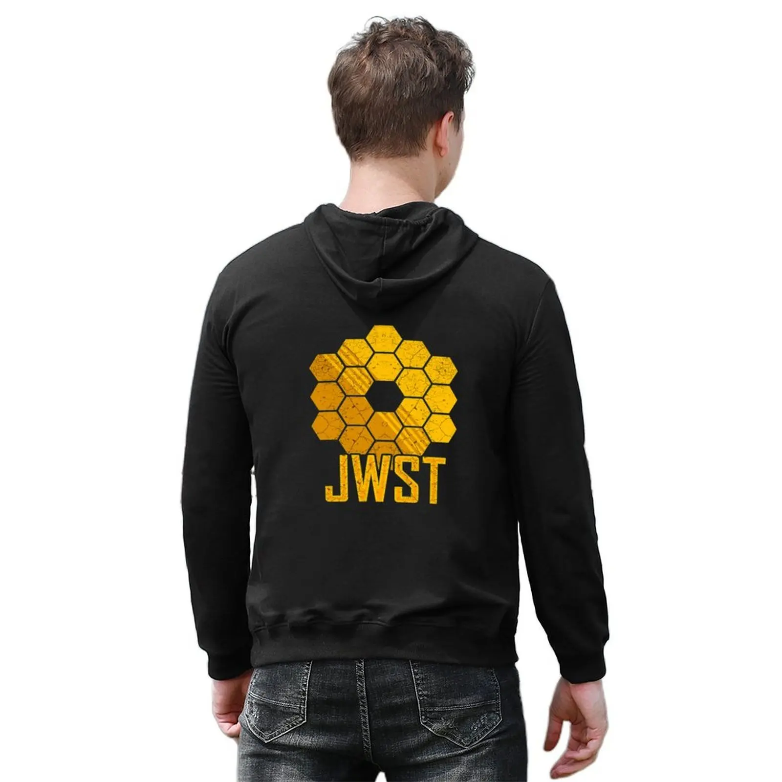 جيمس ويب تلسكوب الفضاء JWST هوديي مقنعين قميص الرجال ملابس الخريف الكورية نمط الملابس الرجال قميص العرق الخريف هوديي