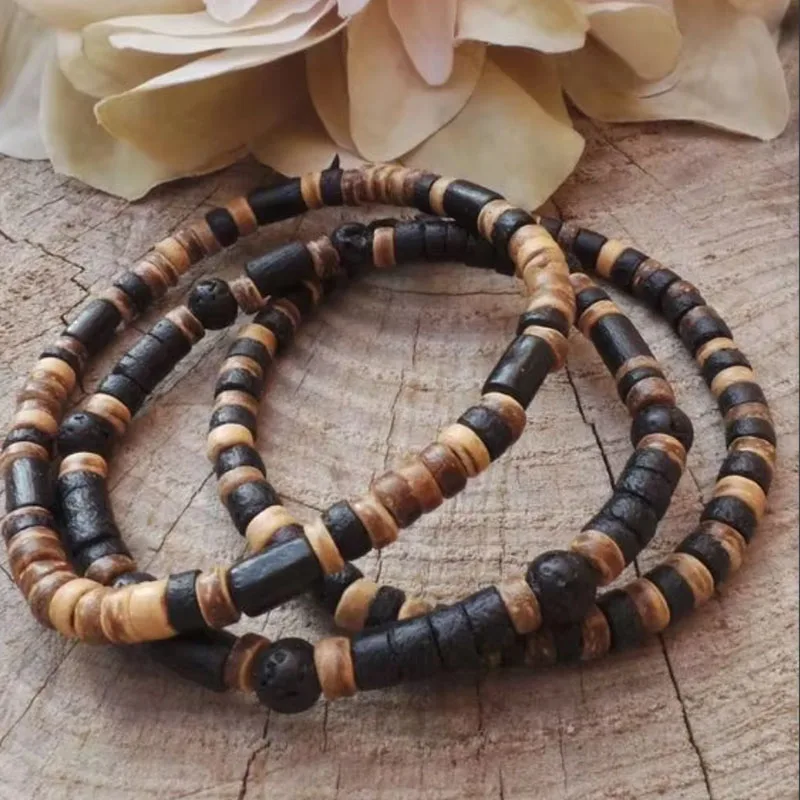 Herenarmband met kralen, armband in surferstijl. Herenarmband, stapelarmbanden, stretch-boho-armbanden
