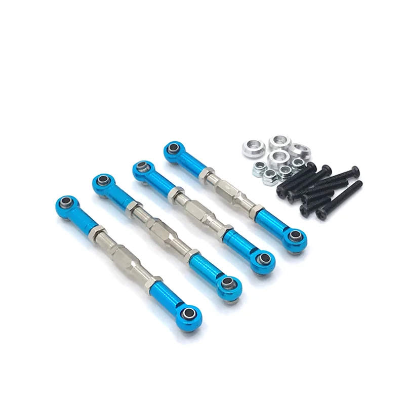 Upgrade Metal 4PCS Adjustable Tie Rod For WPL C14 C24 B14 B24 MN D90 D91 D96 99S HengLong FeiYu JJRC RC Car Parts